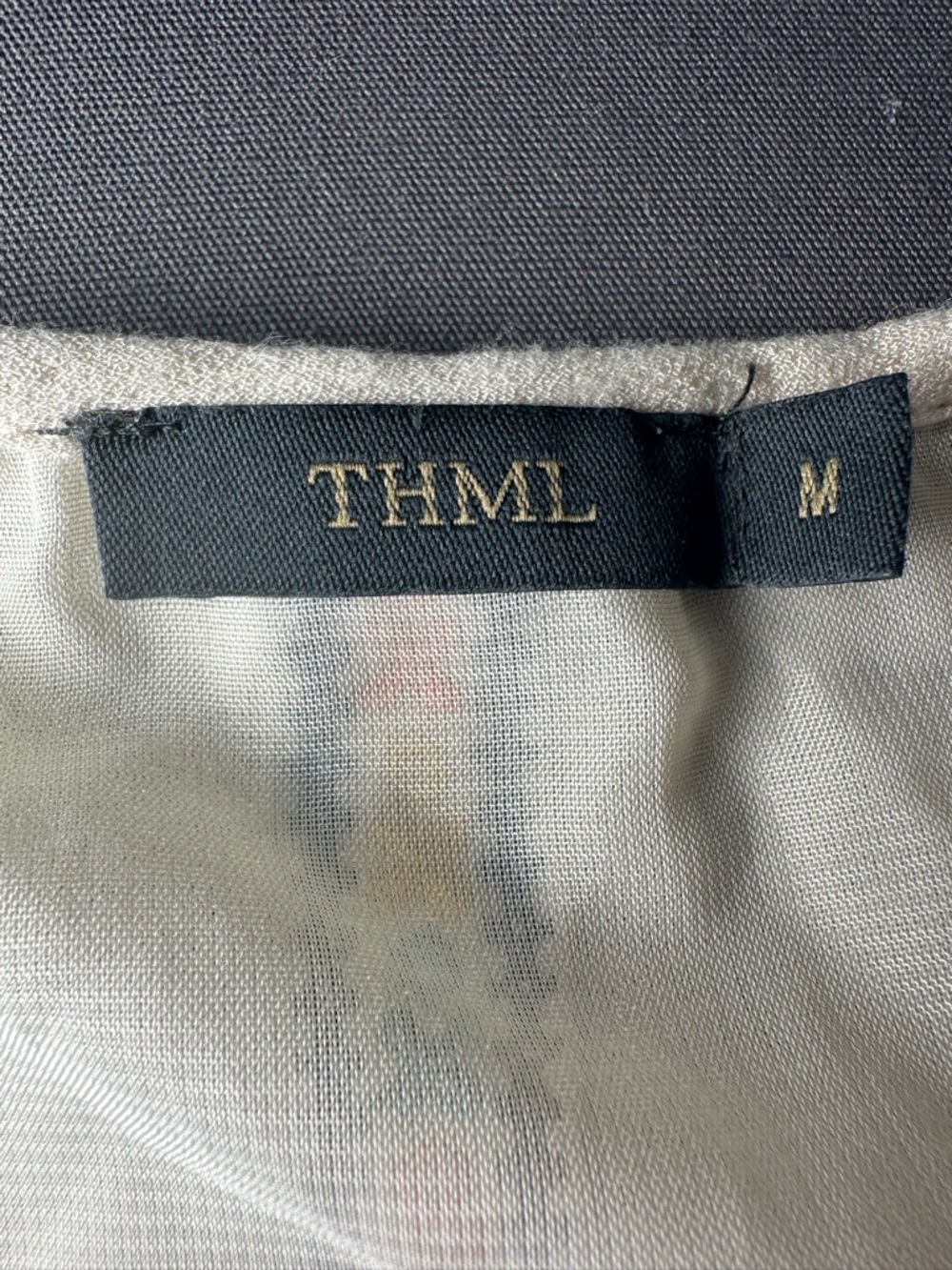 Anthropologie THML Embroidered Cream Blouse Medium Boho Cottagecore Festival - Picture 5 of 6